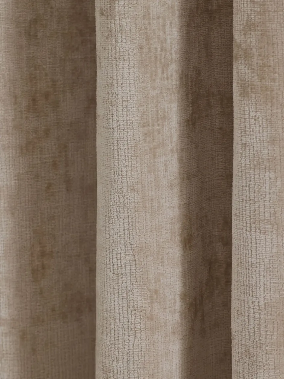 Gordijnen|Gordijnen*Next Plush Chenille Eyelet Curtains Natuurlijk