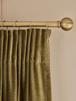 Gordijnen|Gordijnen|Next Plush Chenille Pencil Pleat Lined Curtains