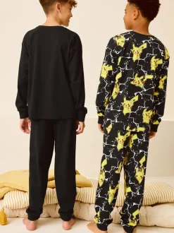 Pyjama's|Nachtkleding En Pyjama's*Next Pokémon geel/zwart - Verpakking van 2 pyjama's met lange mouwen (4-16 jr)