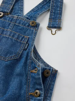Tuinbroeken|Jumpsuits En Playsuits|Polarn O. Pyret Cotton Denim Dungaree Dress