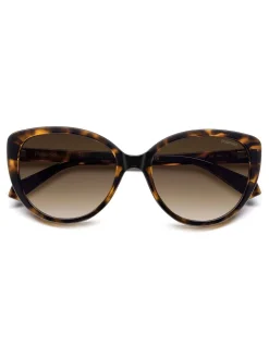 Zonnebril|Polaroid Brown Cat Eye Sunglasses