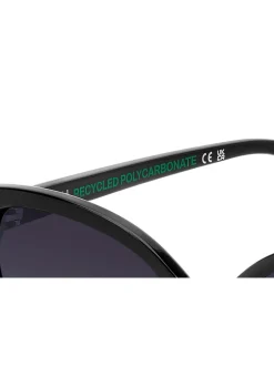 Zonnebril*Polaroid Cat Eye Black Sunglasses With Jewel Embellishment