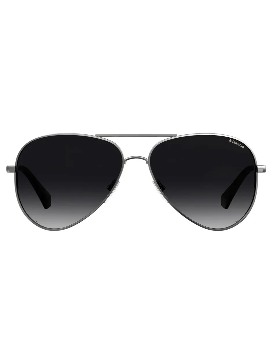 Zonnebril|Polaroid Monochrome Pilot Black Sunglasses