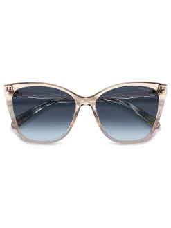 Zonnebril|Polaroid Nude Rectangular Sunglasses