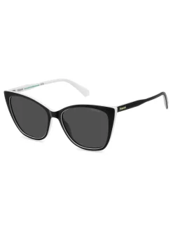 Zonnebril|Polaroid Rectangular Black Sunglasses