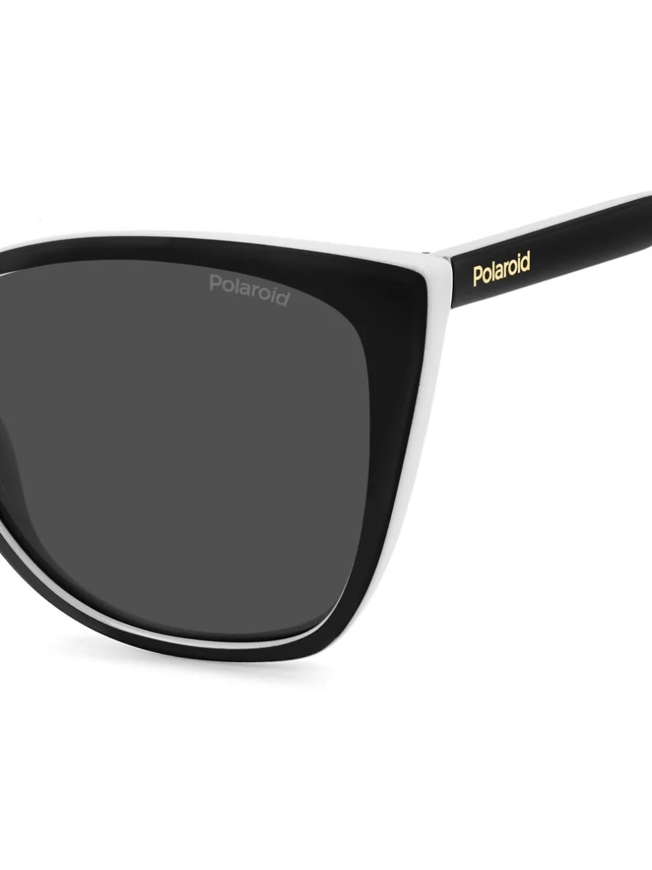 Zonnebril|Polaroid Rectangular Black Sunglasses