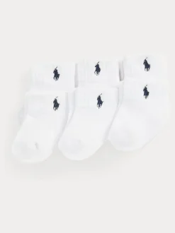 Sokken En Panty's|Sokken|Polo Ralph Lauren Baby Ankle Socks 6 Pack