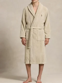 Kamerjassen En Badjassen|Polo Ralph Lauren Shawl Toweling Robe