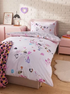 Kinderbeddengoed|Next Polykatoenen dekbedovertrek en kussensloop met print Dierenprint