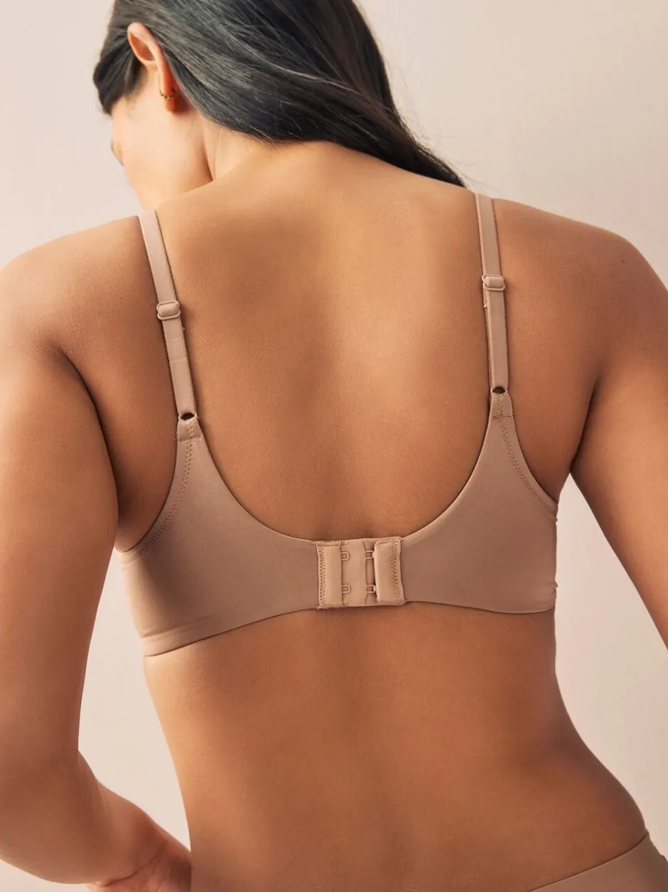 Beha's*Next Praline huidskleur/wit - A-E Afvlakkende Ultimate Comfort Beha's 2 Verpakking