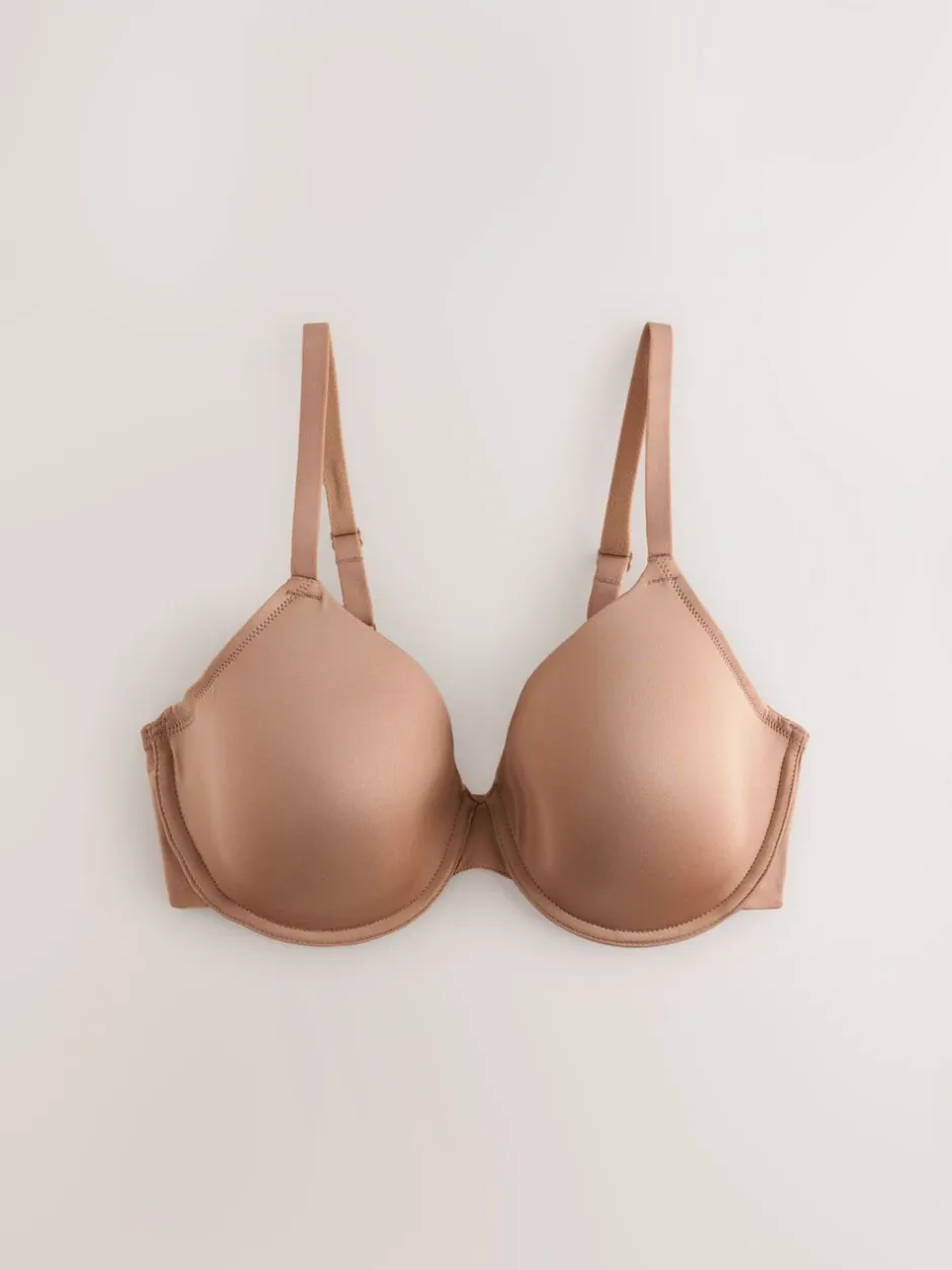Beha's*Next Praline huidskleur/wit - A-E Afvlakkende Ultimate Comfort Beha's 2 Verpakking