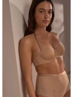 Beha's|Next - A-E push-up multiway beha zonder bandjes Praline nude
