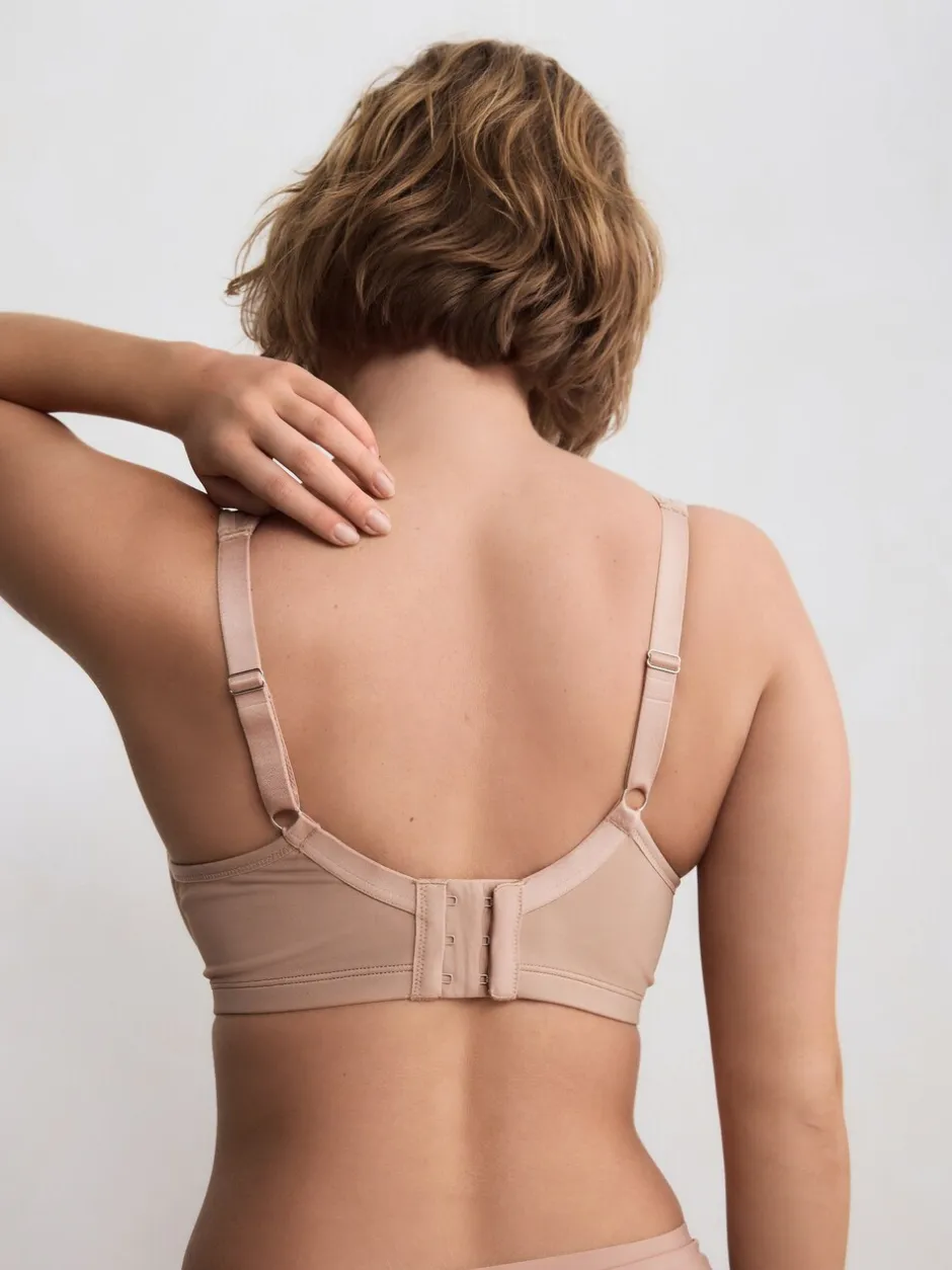 Beha's|Next - DD+ Supersoft Comfort Padded Strap Minimising Full Cup Bra Praline nude