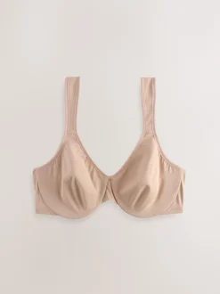 Beha's|Next - DD+ Supersoft Comfort Padded Strap Minimising Full Cup Bra Praline nude