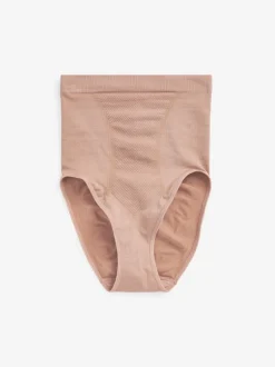 Shapewear|Next - Vormgevende naadloze slip voor gladdere dijen met stevige buikcorrectie Praline nude