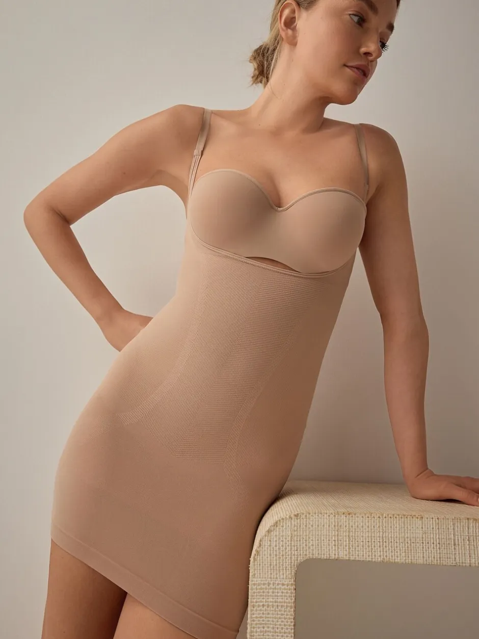 Shapewear|Next - Wear Your Own Bra - Slip met sterke buikcorrectie Praline nude