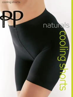 Shorts*Pretty Polly Cooling 100 Denier Zwarte Shorts 2 Pack