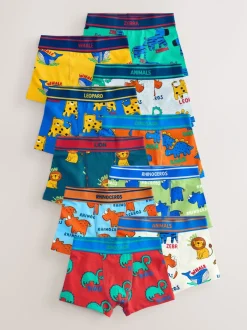 Ondergoed*Next Primaire dieren - Verpakking van 10 trunks (1,5-16jr)