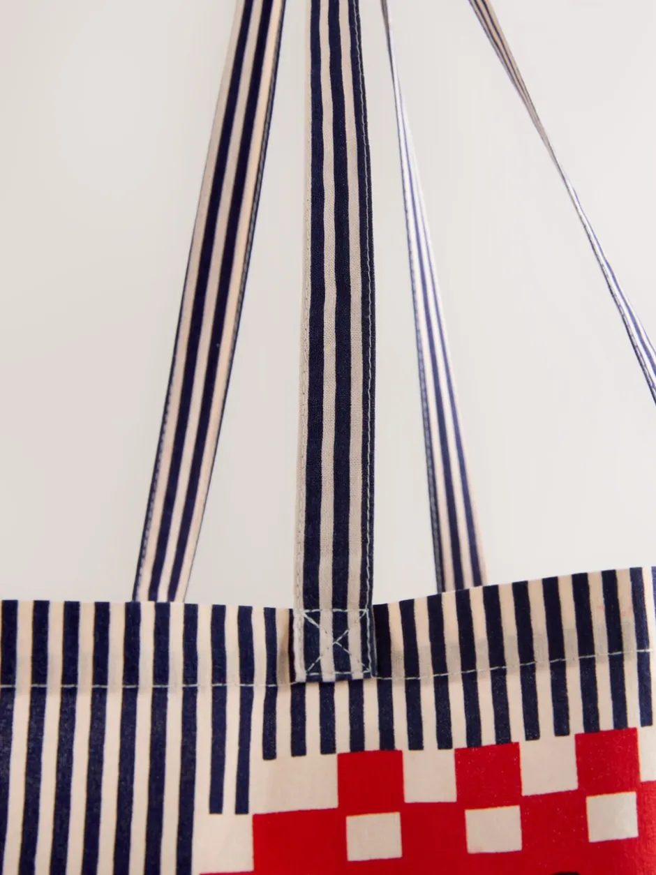 Tassen En Portemonnees*Next Print - Sardine Print 100% Cotton Shopper Bag
