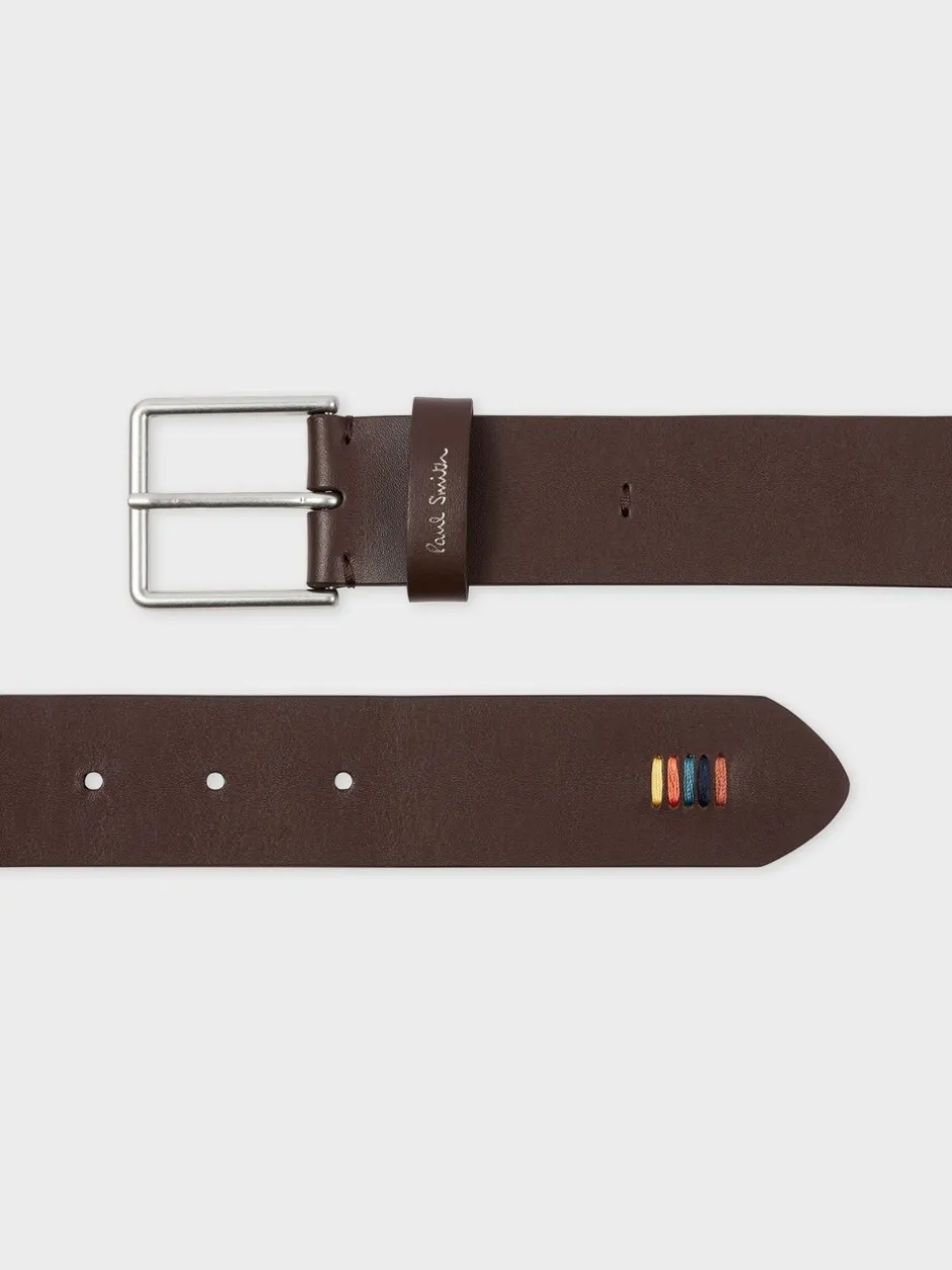 Riemen En Bretels|PS Paul Smith Stitch Detail Logo Belt