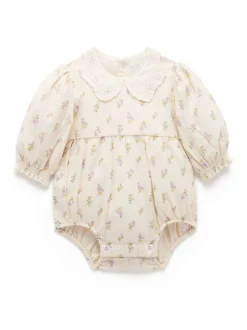 Rompertjes En Hemdjes*Purebaby Gathered Bodysuit