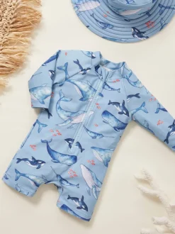 Badkleding|Badkleding|Purebaby Long Sleeve Swim Sunsuit