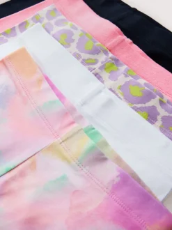 Shorts En Rokken|Next Purple/Pink/Animal - Set van 5 fietsshorts (3-16 jr)