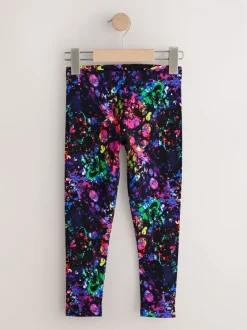 Broeken En Leggings*Next Purple/Splat - Verpakking van 5 leggings (3-16 jr)