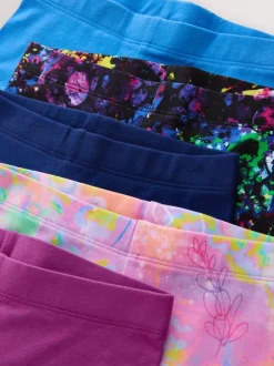 Broeken En Leggings*Next Purple/Splat - Verpakking van 5 leggings (3-16 jr)