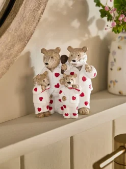 Decoraties*Next Pyjamas Family Bathroom Ornament Bertie Bear Heart
