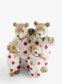 Decoraties*Next Pyjamas Family Bathroom Ornament Bertie Bear Heart
