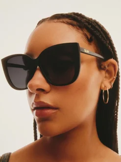 Zonnebril|QUAY Ever After Black Sunglasses