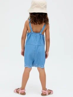 Jumpsuits En Playsuits*Raffya Rachel Embroidered 100% Cotton Romper