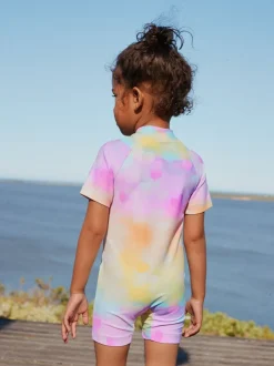 Badkleding|Badkleding*Next Rainbow Ombre Hearts - Zonbeschermend badpak (3 mnd-10 jr)