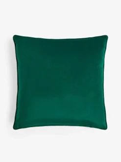 Kussentjes En Plaids|Kussentjes En Plaids|Next Rebel Spot Velvet Cushion Donkergroen
