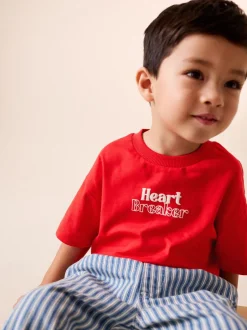 T-Shirts|Tops|Next - Short Sleeve Valentines T-Shirt (3mths-7yrs) Red Heart Breaker