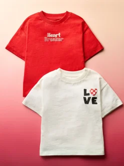 T-Shirts|Tops|Next - Short Sleeve Valentines T-Shirt (3mths-7yrs) Red Heart Breaker