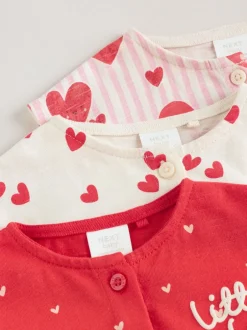 Rompertjes En Tuinbroeken*Next - romperpakje Red Heart Printed Button Through