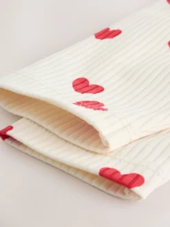 Rompertjes En Hemdjes|Next Red Heart Valentines - Babyrompertjes met lange mouwen