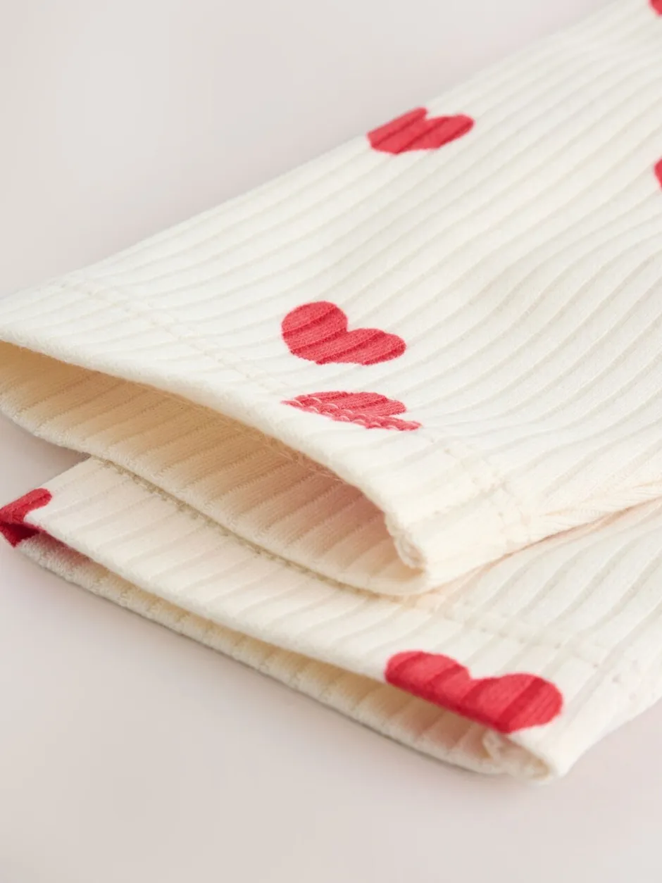 Rompertjes En Hemdjes|Next Red Heart Valentines - Babyrompertjes met lange mouwen