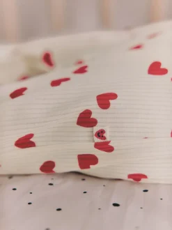 Babypakjes En Babypyjama's*Next Red Heart Valentines - Valentines Two Way Zip Baby Sleepsuit (0-2yrs)