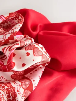 Haaraccessoires|Next Red Valentine Patchwork - Oversized Scrunchies 2 Pack