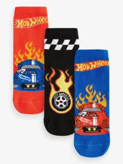 Sokken*Next Red/Black/Blue Hot Wheels - Verpakking van 3 paar sokken met hoog aandeel katoen