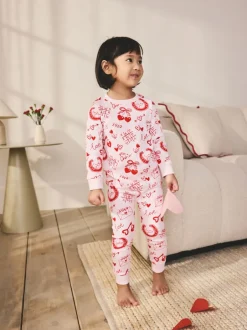 Nachtkleding En Pyjama's|Pyjama's*Next Red/Pink Valentines - Behaaglijke pyjama (9 mnd-12 jr)