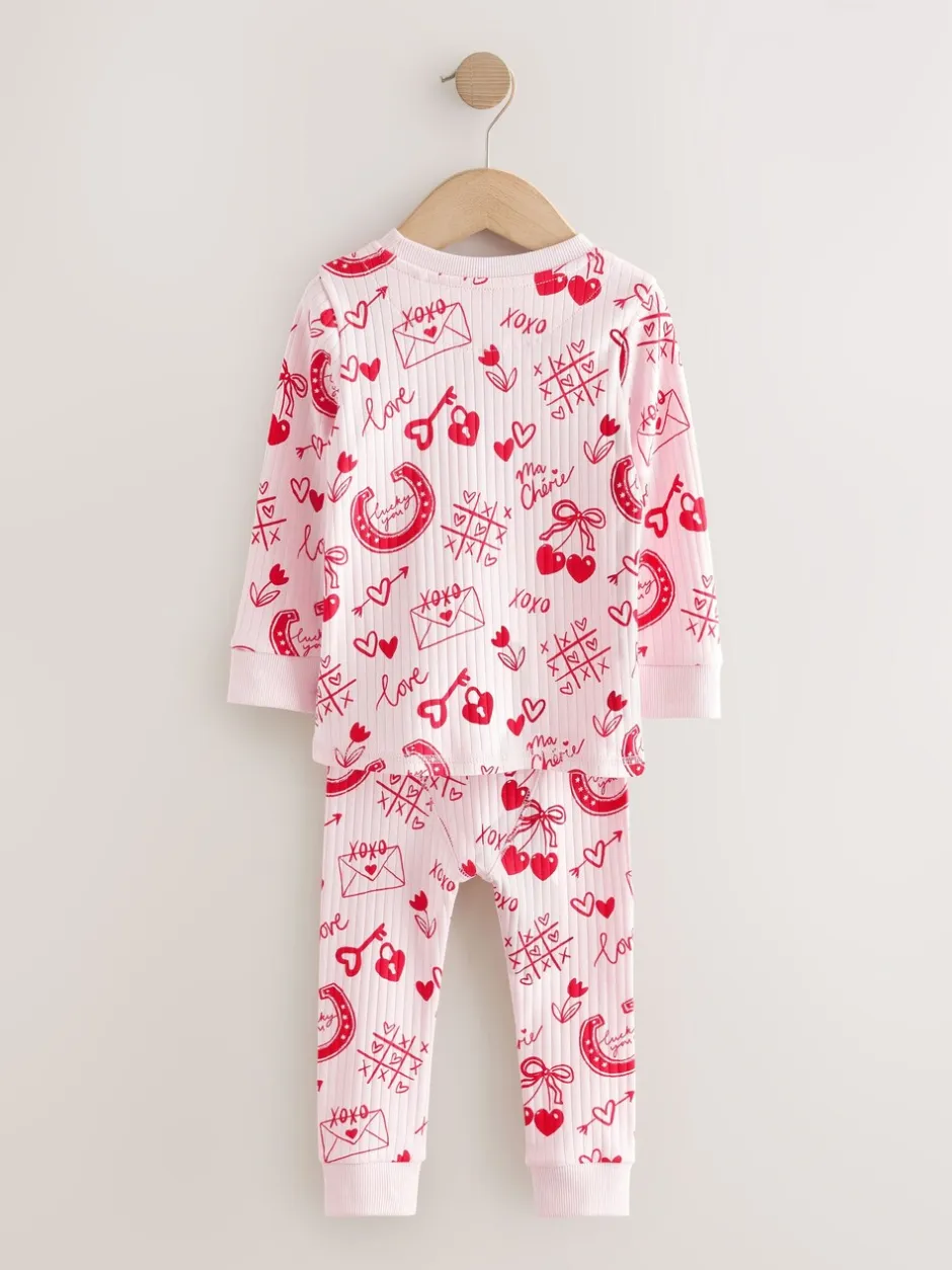 Nachtkleding En Pyjama's|Pyjama's*Next Red/Pink Valentines - Behaaglijke pyjama (9 mnd-12 jr)