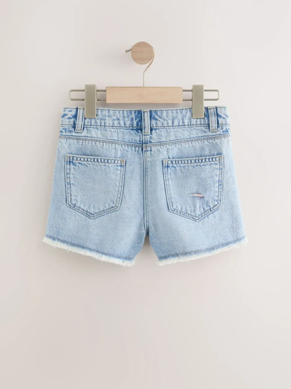 Shorts En Rokken*Next - 100% katoenen shorts met gerafelde rand (3-16jr) Regenboog