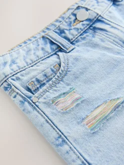 Shorts En Rokken*Next - 100% katoenen shorts met gerafelde rand (3-16jr) Regenboog