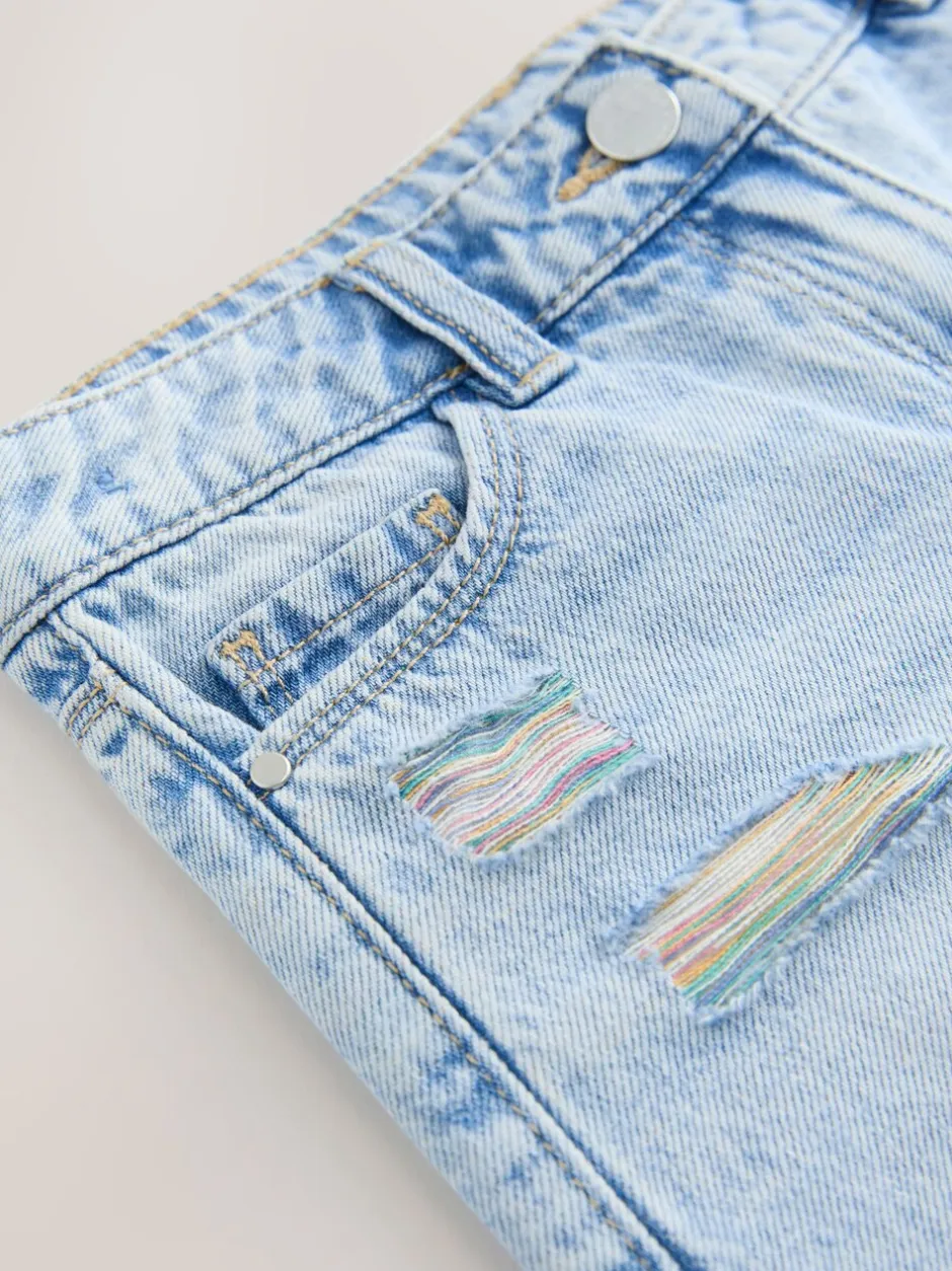 Shorts En Rokken*Next - 100% katoenen shorts met gerafelde rand (3-16jr) Regenboog