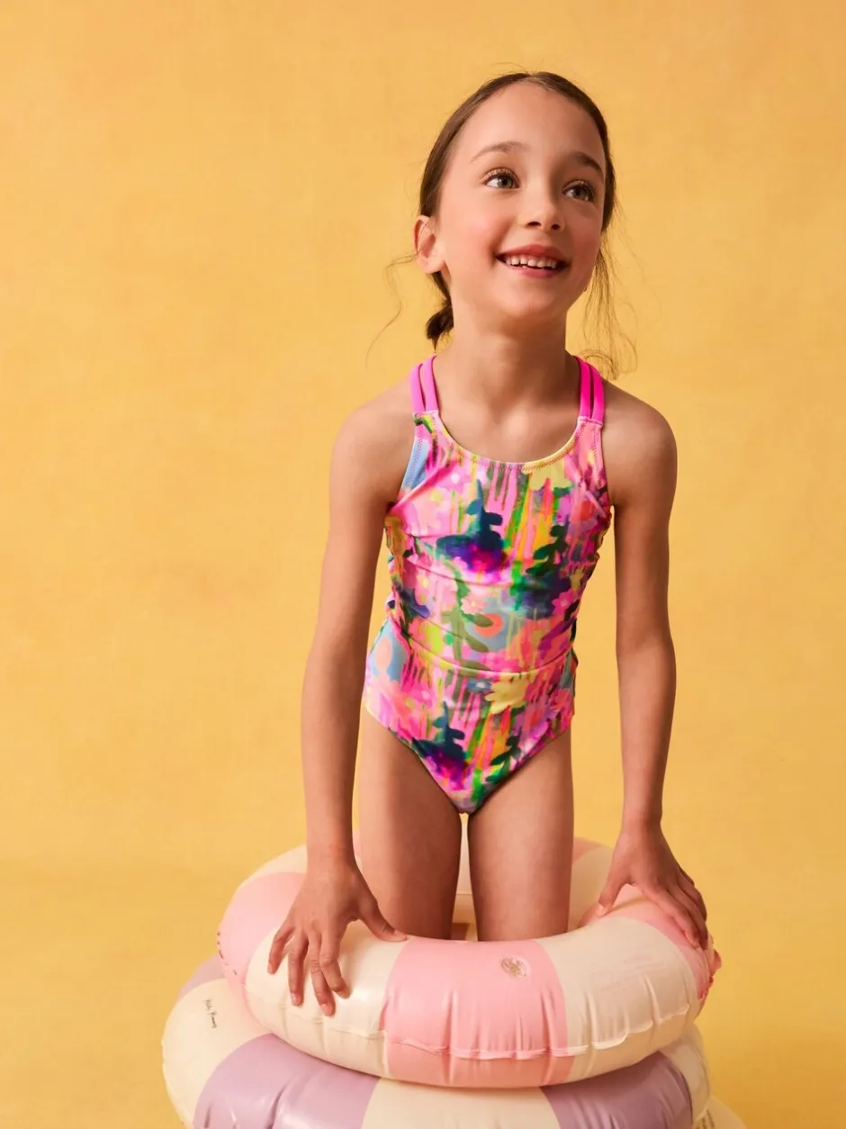 Badkleding|Badkleding|Next Regenboog - Badpak met dubbele bandjes (3-16jr)