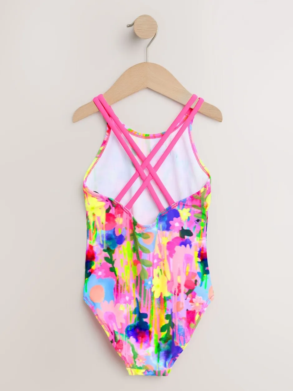 Badkleding|Badkleding|Next Regenboog - Badpak met dubbele bandjes (3-16jr)